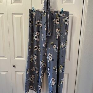 Torrid Floral Pants and belt